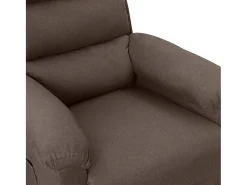 Online Poltrona elétrica reclinável tecido cinzento-acastanhado SHL663441 Taupe