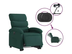 Poltrona| Poltrona elétrica reclinável/elevatória tecido verde-escuro SHL600770 Verde pinho