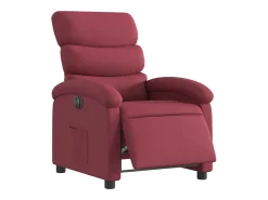 Sale Poltrona elétrica reclinável tecido tinto SHL934850 Vermelho