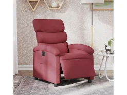 Sale Poltrona elétrica reclinável tecido tinto SHL934850 Vermelho