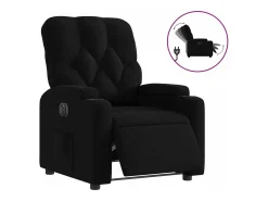 Discount Poltrona elétrica reclinável tecido PT879675 Preto