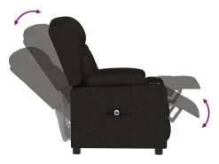 Poltrona| Poltrona elétrica reclinável tecido SHL79820 Preto