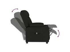 Poltrona| Poltrona elétrica reclinável tecido SHL79820 Preto