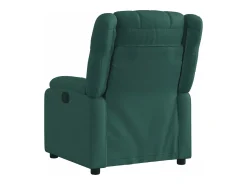 Best vidaxl Poltrona elétrica reclinável tecido -escuro Verde