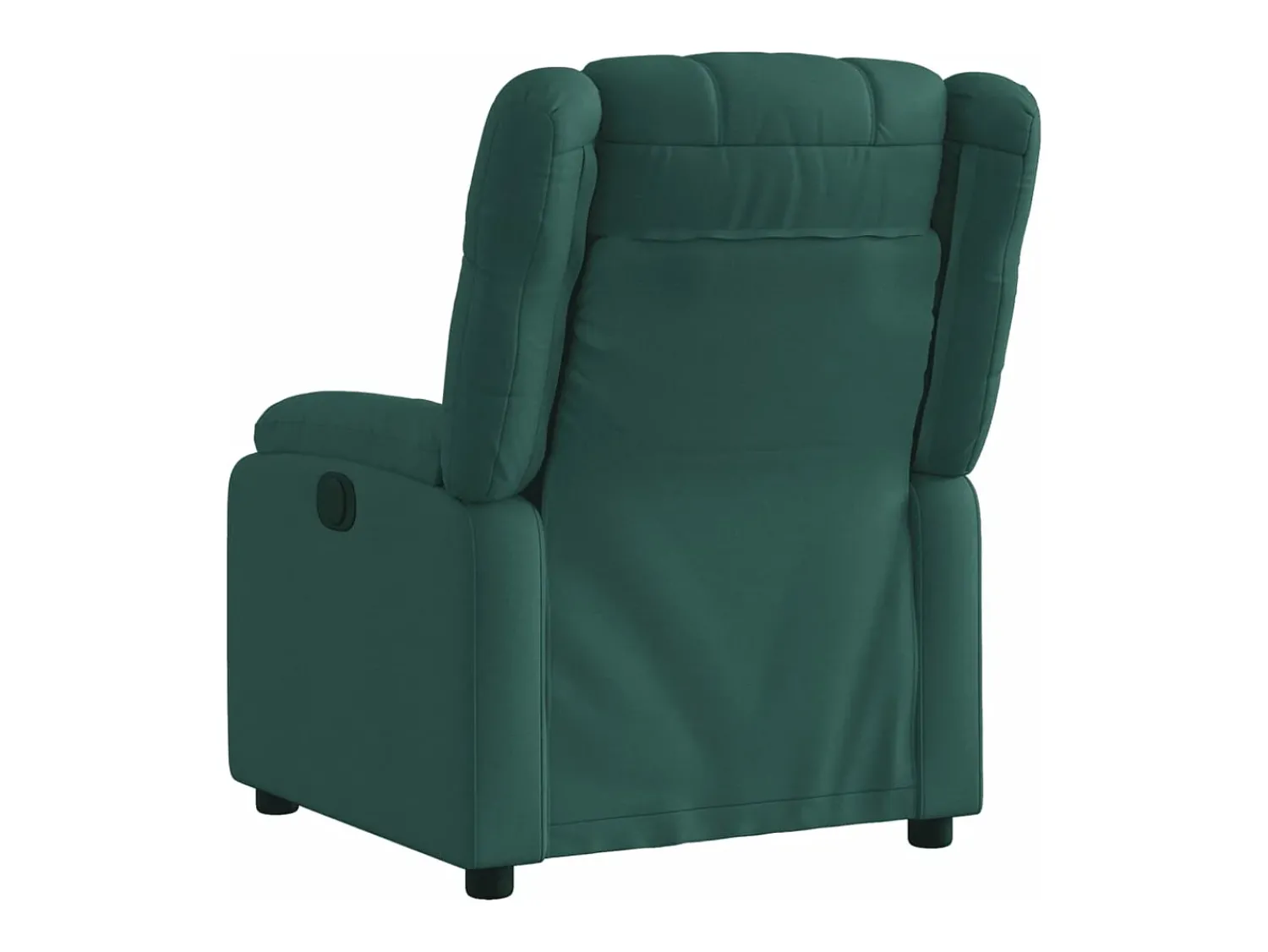 Best vidaxl Poltrona elétrica reclinável tecido -escuro Verde