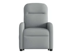 Online Poltrona elétrica reclinável massagens tecido -claro SHL64648 Cinzento