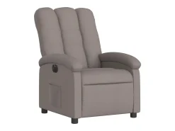 Poltrona* Poltrona elétrica reclinável tecido cinzento-acastanhado PT326824 Taupe