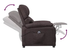Poltrona* Poltrona elétrica reclinável tecido -escuro SHL780716 Castanho