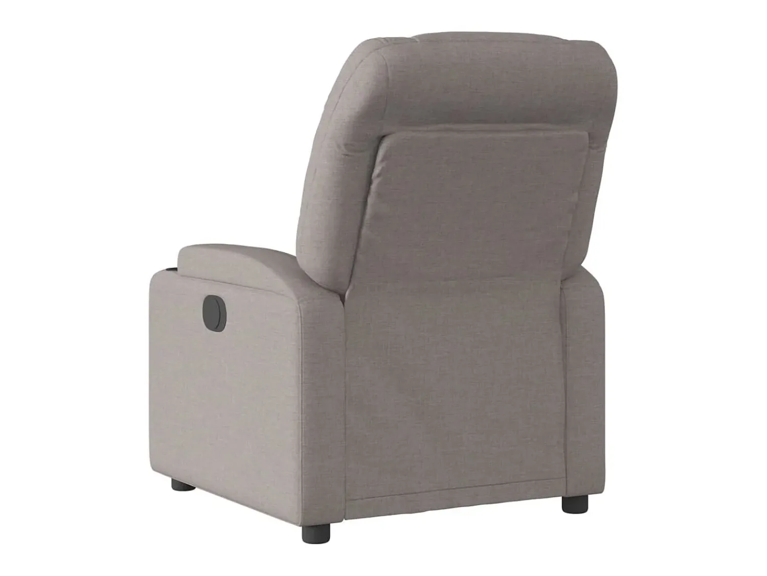 Outlet vidaxl Poltrona elétrica reclinável tecido cinzento-acastanhado Taupe
