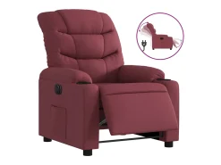 Poltrona elétrica reclinável tecido tinto PT387984^ Poltrona