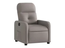 Poltrona* Poltrona elétrica reclinável tecido cinzento-acastanhado PT282747 Taupe