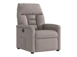 Poltrona* Poltrona elétrica reclinável tecido cinzento-acastanhado SHL311553 Taupe