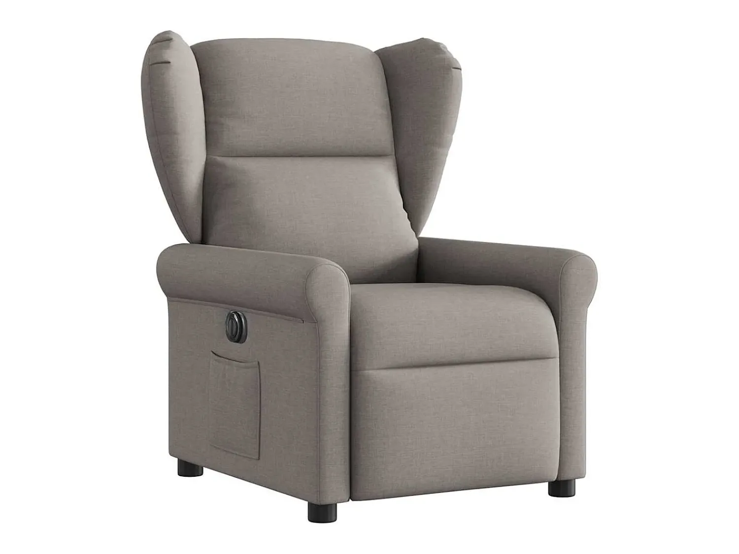 Poltrona| Poltrona elétrica reclinável tecido cinzento-acastanhado SHL598345 Taupe