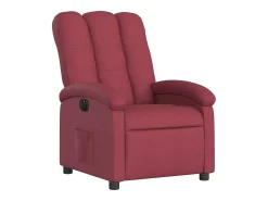 Hot Poltrona elétrica reclinável tecido tinto SHL264987 Vermelho