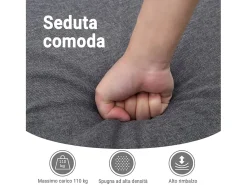 Online vidaxl Poltrona elétrica reclinável tecido Preto