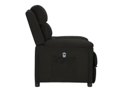 Poltrona*vidaxl Poltrona elétrica reclinável tecido Preto