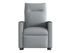 Poltrona elétrica reclinável massagens tecido -claro SHL878594^ Poltrona