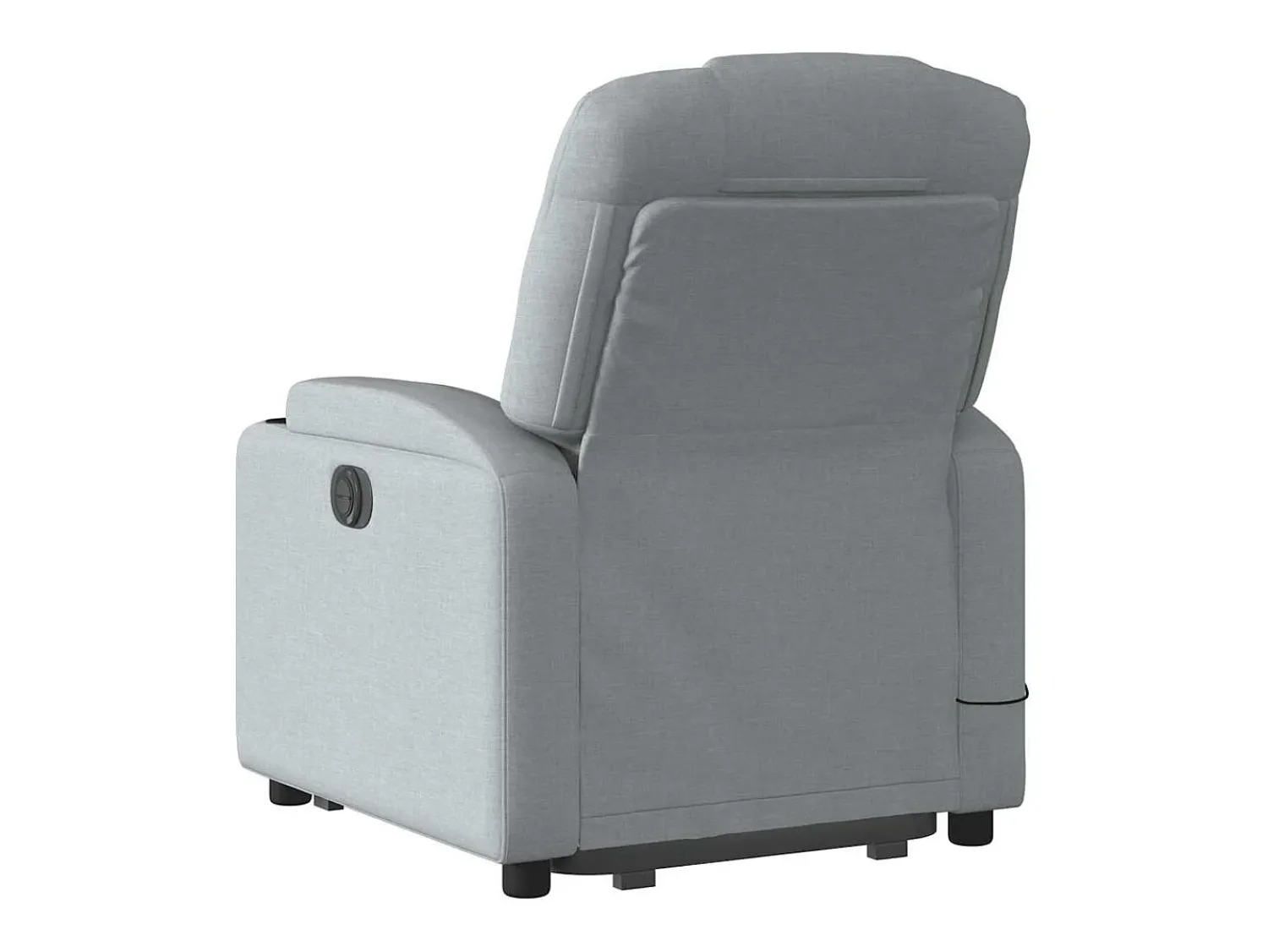 Poltrona elétrica reclinável massagens tecido -claro SHL592498^ Poltrona