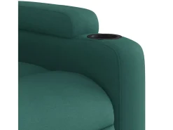 Poltrona elétrica reclinável tecido verde-escuro SHL409436^ Poltrona