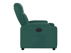 Poltrona elétrica reclinável tecido verde-escuro SHL409436^ Poltrona