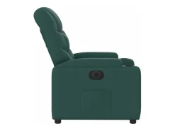 Poltrona*vidaxl Poltrona elétrica reclinável tecido -escuro Verde