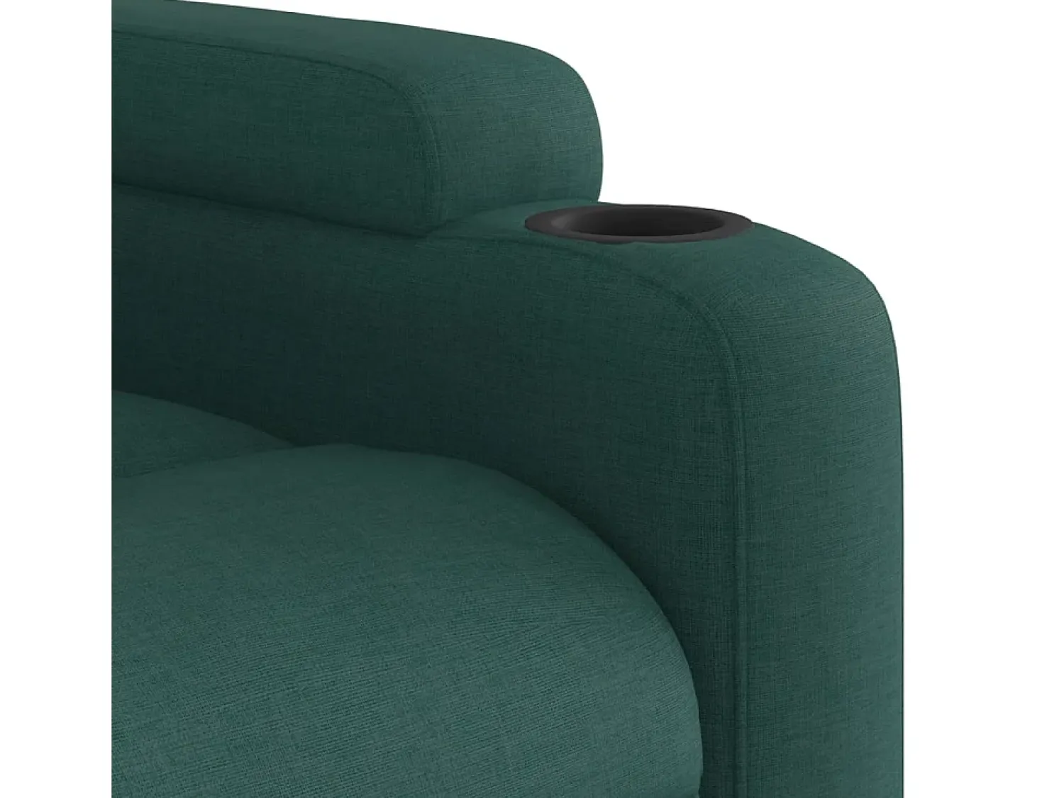 Poltrona*vidaxl Poltrona elétrica reclinável tecido -escuro Verde