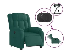 Poltrona* Poltrona elétrica reclinável tecido verde-escuro SHL986189 Verde pinho
