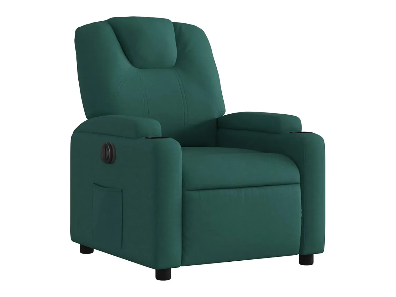 Poltrona| Poltrona elétrica reclinável tecido verde-escuro SHL44118 Verde pinho