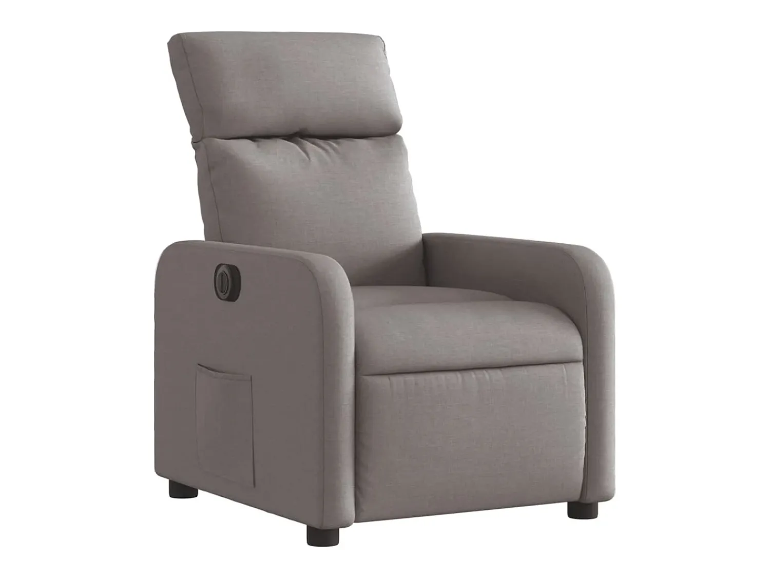 Poltrona| Poltrona elétrica reclinável tecido cinzento-acastanhado PT767673 Taupe