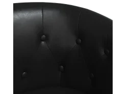 Poltrona*vidaxl Poltrona em couro artificial Preto