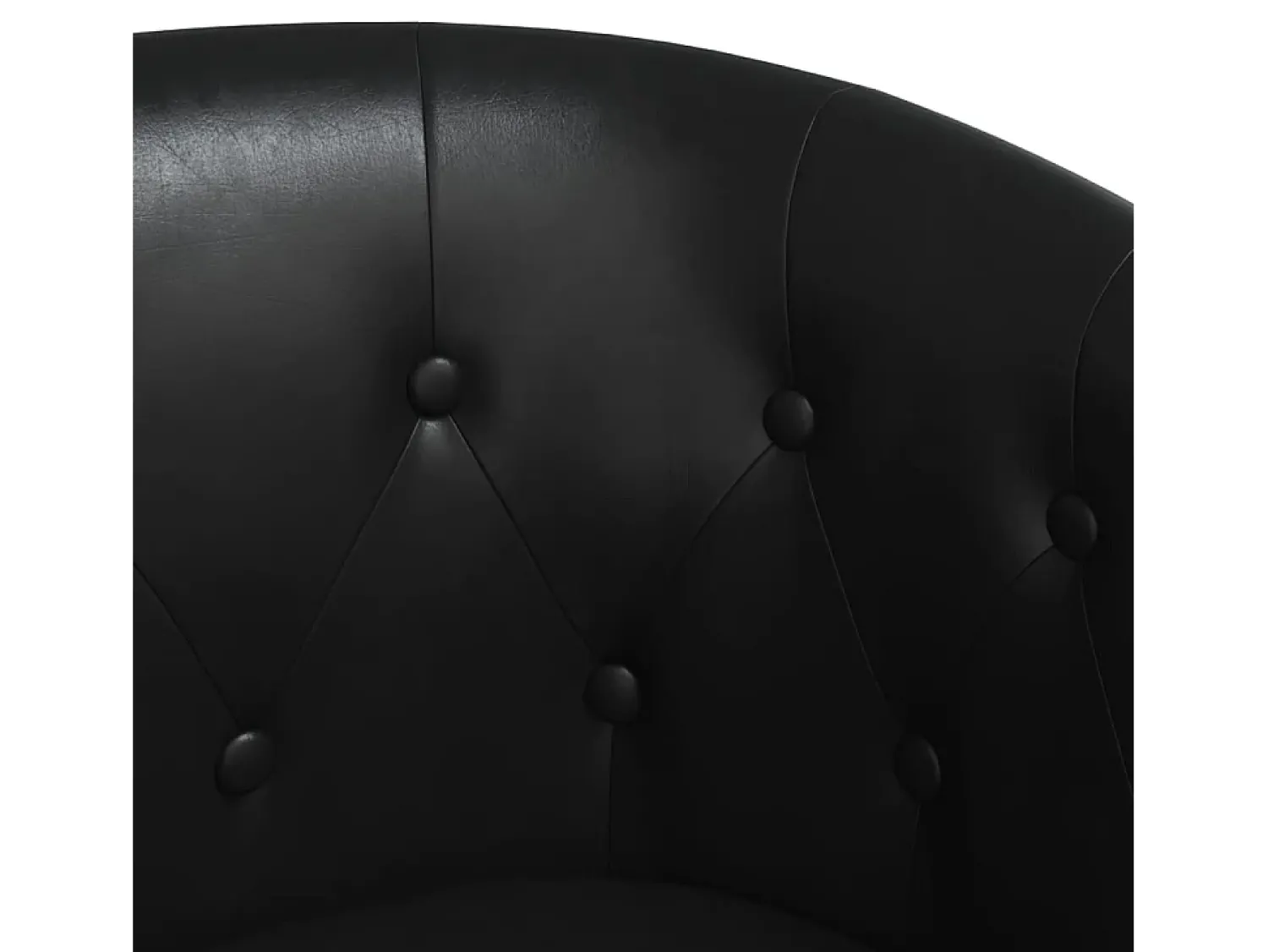 Poltrona*vidaxl Poltrona em couro artificial Preto