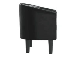 Poltrona*vidaxl Poltrona em couro artificial Preto