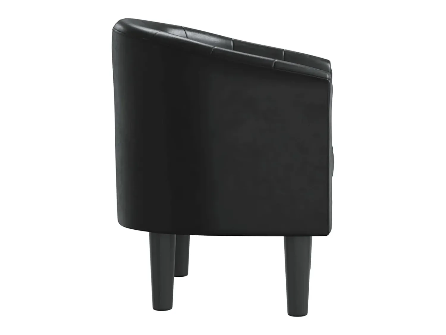 Poltrona*vidaxl Poltrona em couro artificial Preto