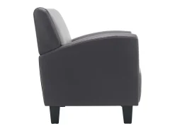 Poltrona*vidaxl Poltrona em couro artificial Cinzento