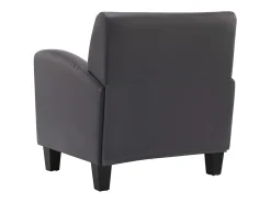 Poltrona*vidaxl Poltrona em couro artificial Cinzento