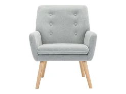 Poltrona|Vente-unique Poltrona em tecido cor cinza, estilo escandinavo SERINO Cinzento