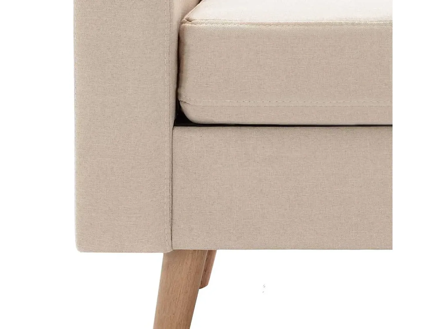 New vidaxl Poltrona em tecido Creme