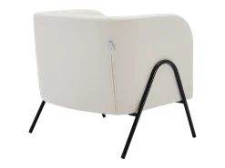 Poltrona|Vente-unique Poltrona em tecido de cor e estilo design - BLINODA Bege
