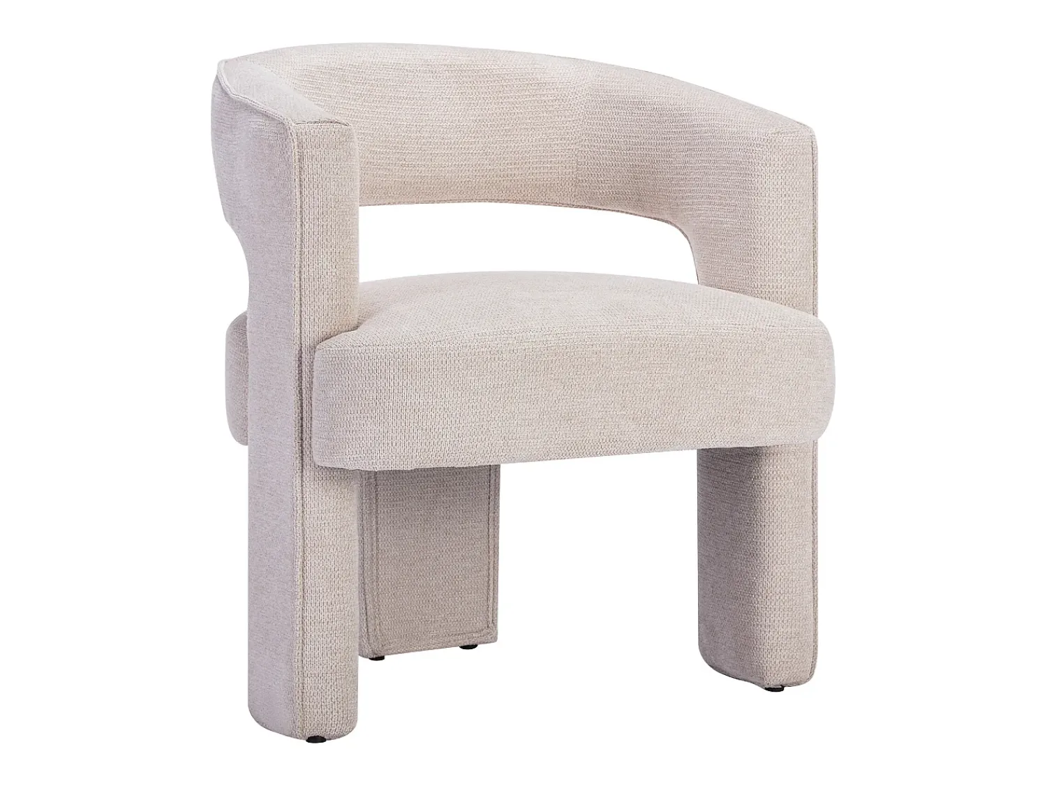Poltrona*Vente-unique Poltrona em tecido texturizado cor - FONTANOVA Bege