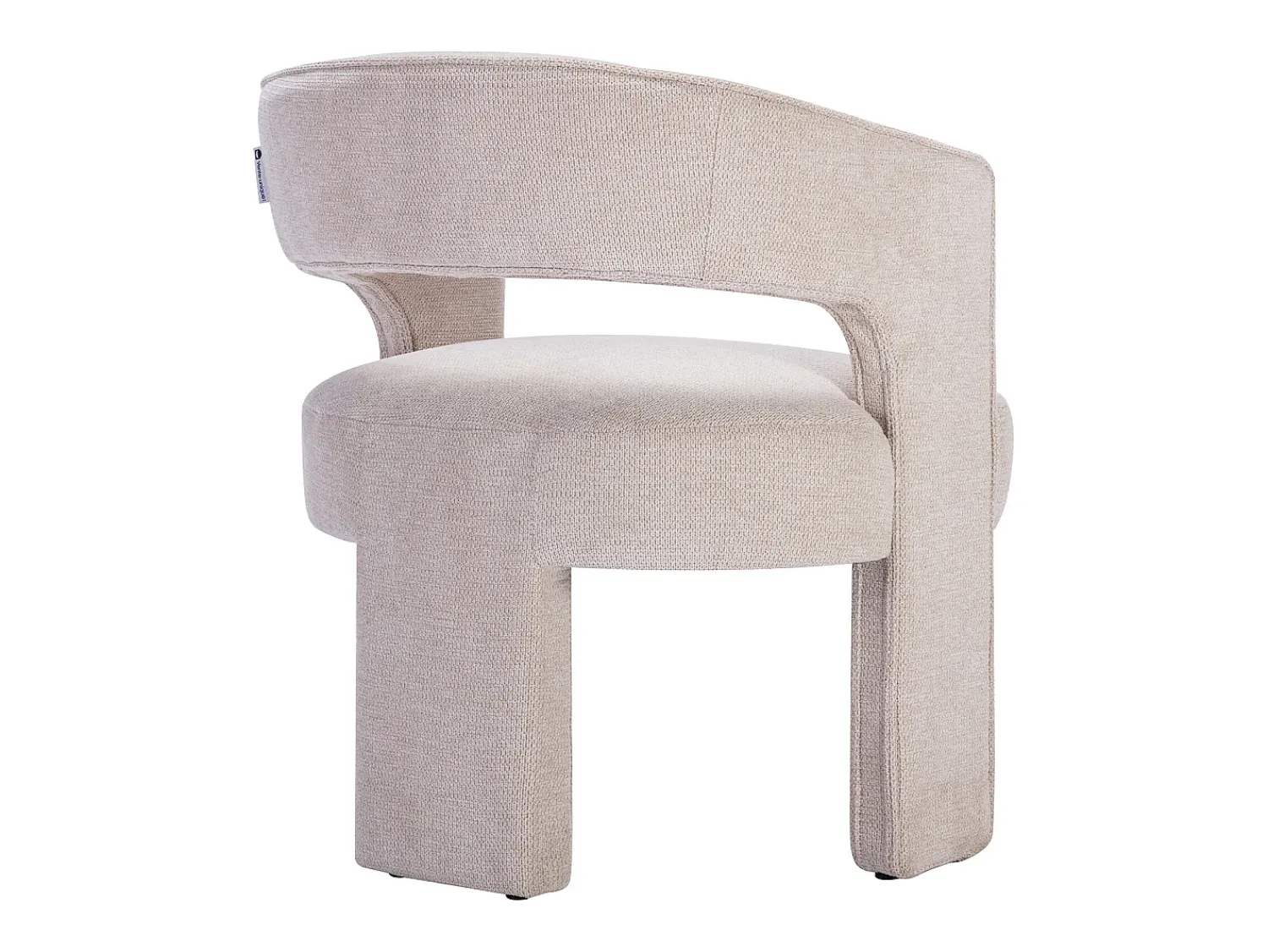 Poltrona*Vente-unique Poltrona em tecido texturizado cor - FONTANOVA Bege