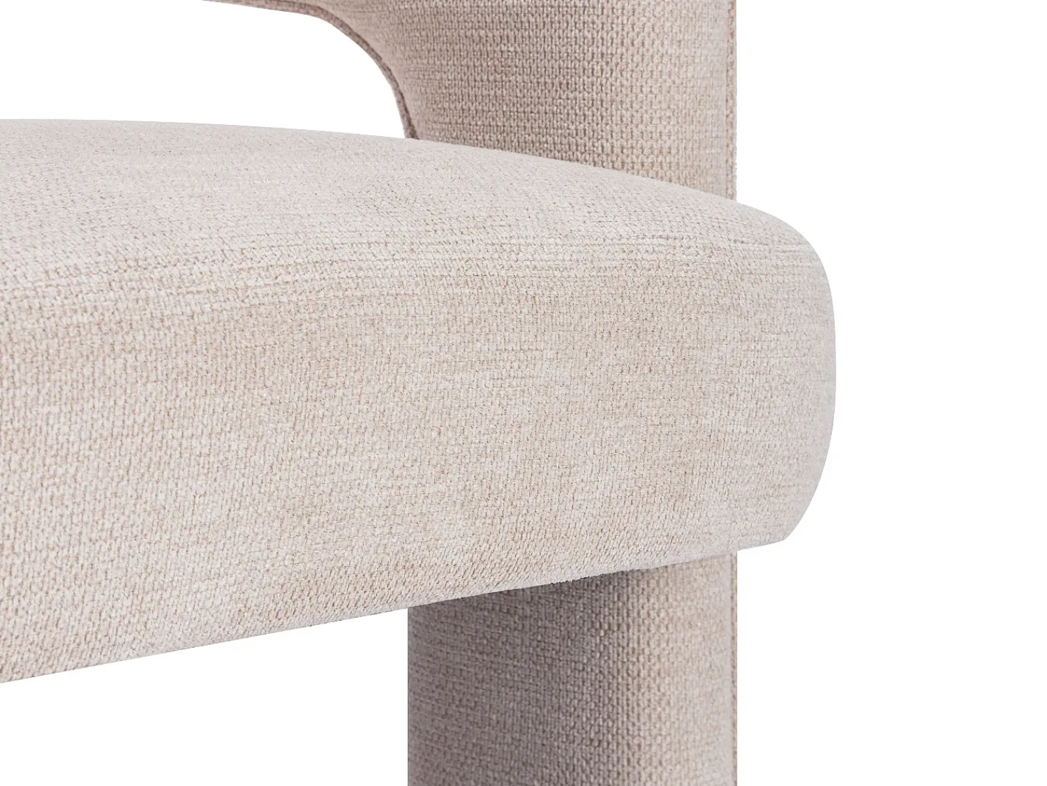 Poltrona*Vente-unique Poltrona em tecido texturizado cor - FONTANOVA Bege