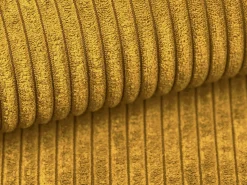 Poltrona*Vente-unique Poltrona em veludo canelado de estilo design AMELIA Amarelo