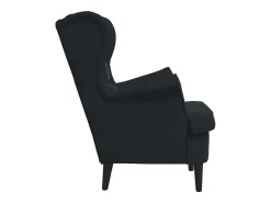 Poltrona*vidaxl Poltrona em veludo Preto