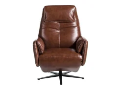 Discount Angel Cerda Poltrona giratório em pele castanha chocolate 5056 Castanho