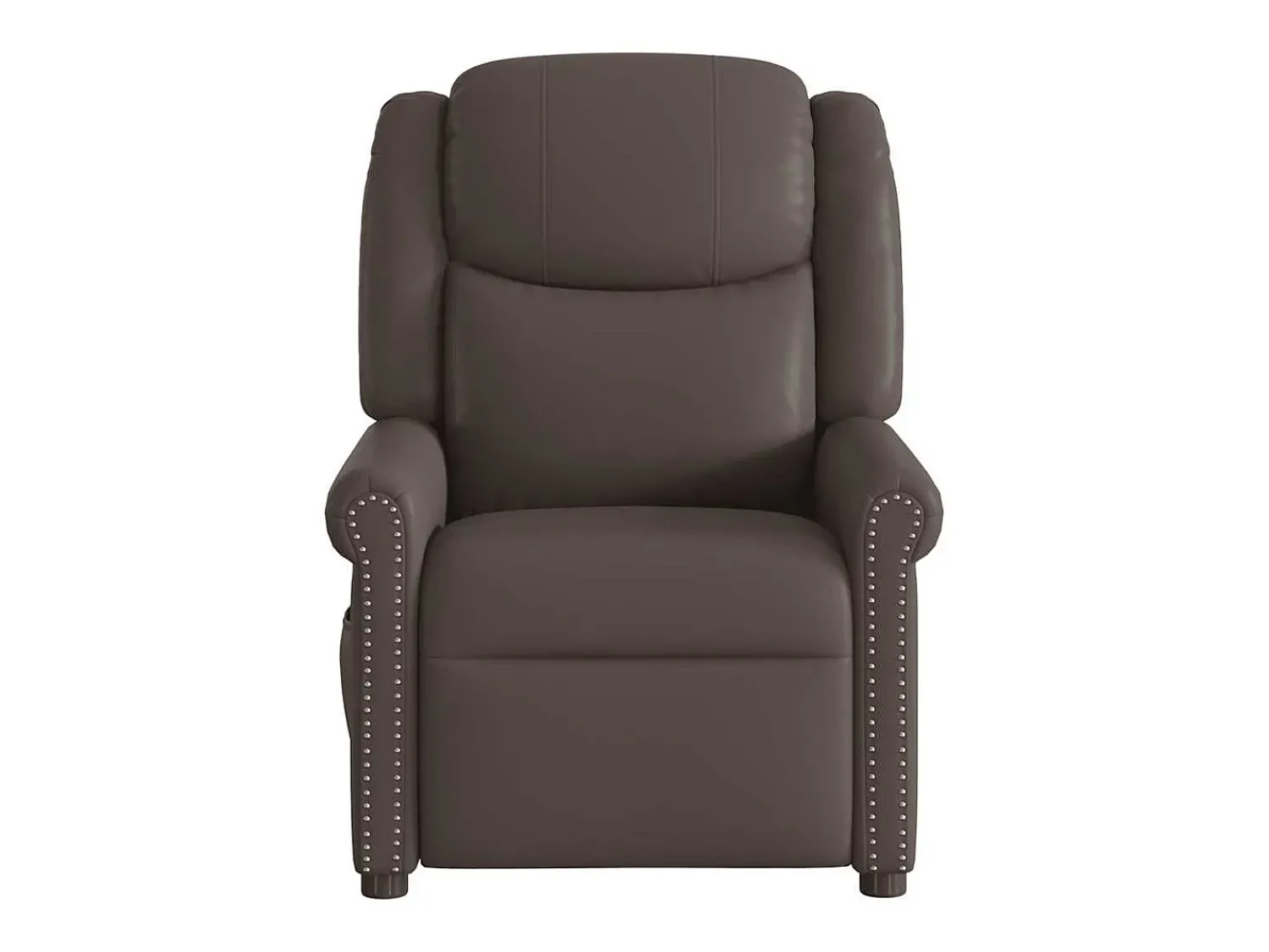 Poltrona* Poltrona massagens couro artificial brilhante SHL191591 Castanho