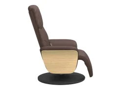 Poltrona massagens recl. com apoio pés couro artificial SHL164163^ Poltrona