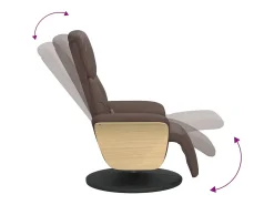 Poltrona massagens recl. com apoio pés couro artificial SHL164163^ Poltrona