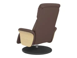 Poltrona massagens recl. com apoio pés couro artificial SHL164163^ Poltrona