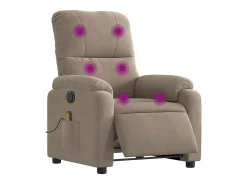 Poltrona* Poltrona massagens recli. elétrica microfibra cinza-acastanhado SHL207720 Taupe