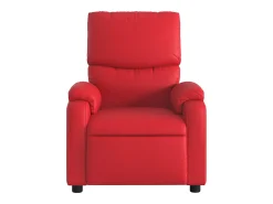 Poltrona| Poltrona massagens reclinável elétrica couro artif. SHL694026 Vermelho